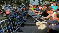 Еще один ребенок задержан на митинге. С ножом, молотком и газовым баллоном